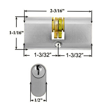 Replacement for Papaiz Key Lock Single Cylinder with Thumb Turn